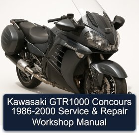 Kawasaki GTR1000 Concours 1986-2000 Service & Repair Workshop Manual
