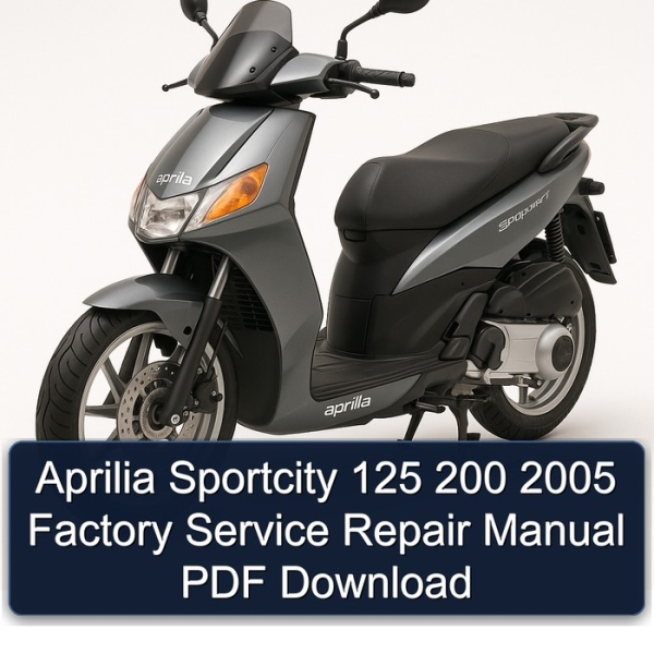 Aprilia Sportcity 125 200 2005 Factory Service Repair Manual PDF Download