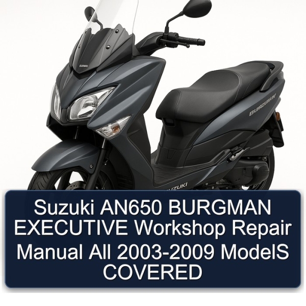 Suzuki AN650 BURGMAN EXECUTIVE Workshop Repair Manual All 2003-2009 ModelS COVERED