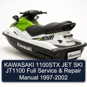 KAWASAKI 1100STX JET SKI JT1100 Full Service & Repair Manual 1997-2002