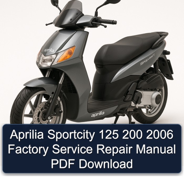 Aprilia Sportcity 125 200 2006 Factory Service Repair Manual PDF Download