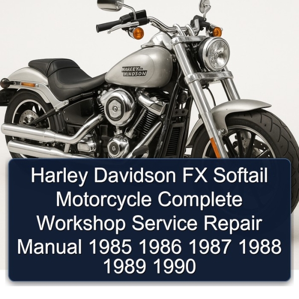 Harley Davidson FX Softail Motorcycle Complete Workshop Service Repair Manual 1985 1986 1987 1988 1989 1990