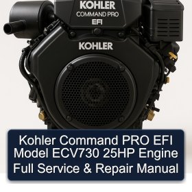 Kohler Command PRO EFI Model ECV730 25HP Engine Full Service & Repair Manual