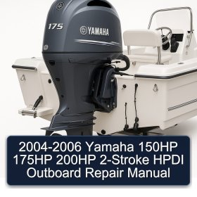 2004-2006 Yamaha 150HP 175HP 200HP 2-Stroke HPDI Outboard Repair Manual