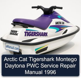 Arctic Cat Tigershark Montego Daytona PWC Service Repair Manual 1996
