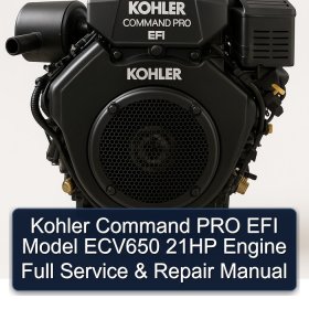 Kohler Command PRO EFI Model ECV650 21HP Engine Full Service & Repair Manual