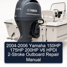 2004-2006 Yamaha 150HP 175HP 200HP V6 HPDI 2-Stroke Outboard Repair Manual