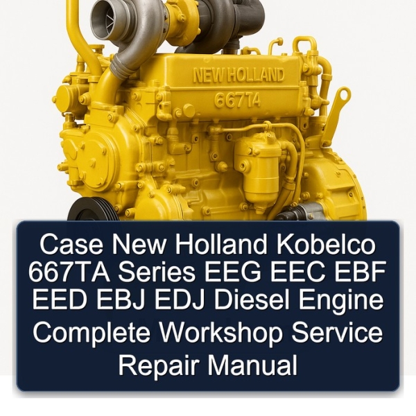 Case New Holland Kobelco 667TA Series EEG EEC EBF EED EBJ EDJ Diesel Engine Complete Workshop Service Repair Manual
