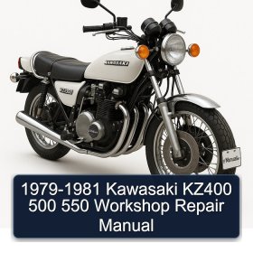 1979-1981 Kawasaki KZ400 500 550 Workshop Repair Manual