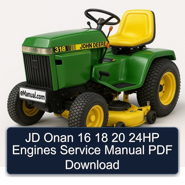 JD Onan 16 18 20 24HP Engines Service Manual PDF Download