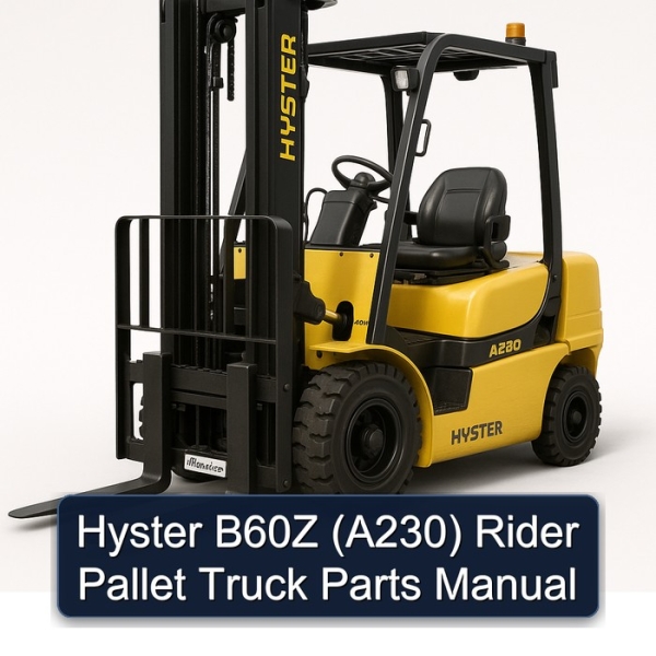 Hyster B60Z (A230) Rider Pallet Truck Parts Manual