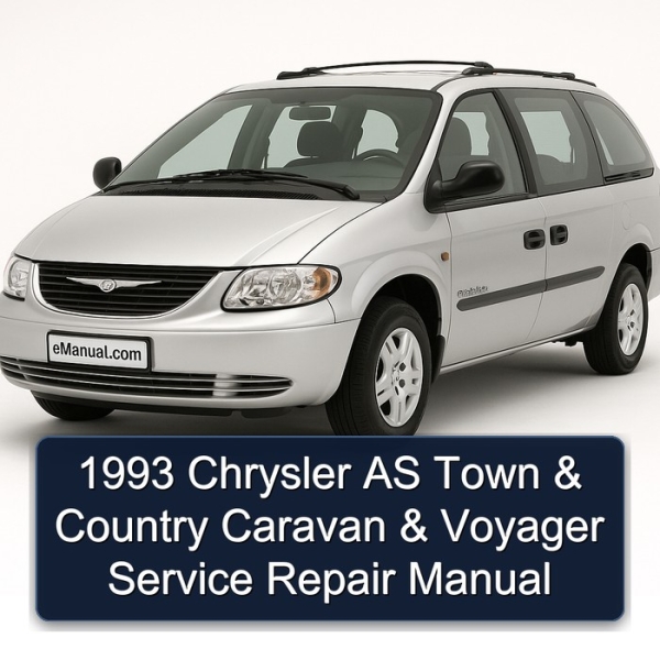 1993 Chrysler AS Town & Country Caravan & Voyager Service Repair Manual