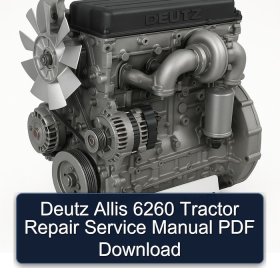 Deutz Allis 6260 Tractor Repair Service Manual PDF Download