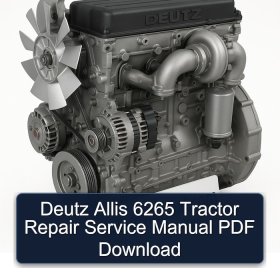 Deutz Allis 6265 Tractor Repair Service Manual PDF Download