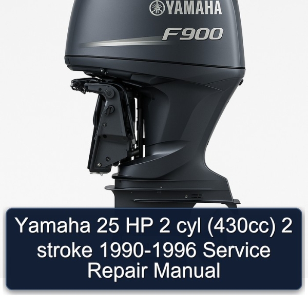 Yamaha 25 HP 2 cyl (430cc) 2 stroke 1990-1996 Service Repair Manual