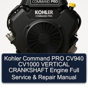 Kohler Command PRO CV940/CV1000 Vertikaler Kurbelwellenmotor - Vollständiges Service- und Reparaturhandbuch