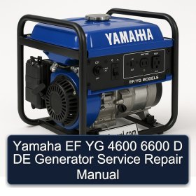 Yamaha EF YG 4600 6600 D DE Generator Service Repair Manual