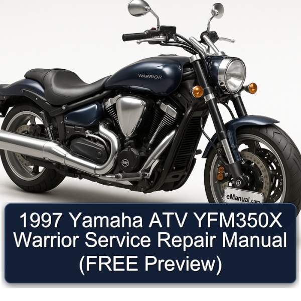 1997 Yamaha ATV YFM350X Warrior Service Repair Manual (FREE Preview)