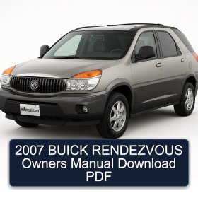 2007 BUICK RENDEZVOUS Owners Manual Download PDF