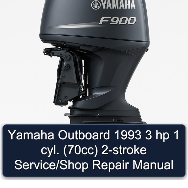 Yamaha Outboard 1993 3 hp 1 cyl. (70cc) 2-stroke Service/Shop Repair Manual