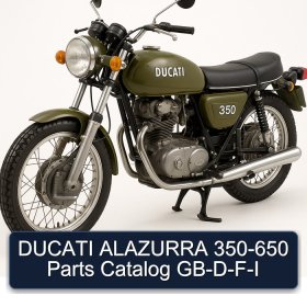 DUCATI ALAZURRA 350-650 Parts Catalog GB-D-F-I