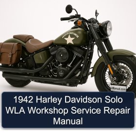 1942 Harley Davidson Solo WLA Workshop Service Repair Manual