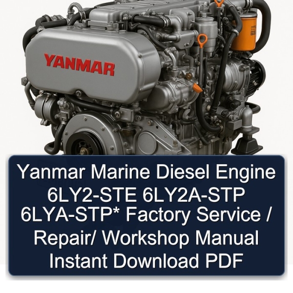 Yanmar Marine Diesel Engine 6LY2-STE 6LY2A-STP 6LYA-STP* Factory Service / Repair/ Workshop Manual Instant Download PDF