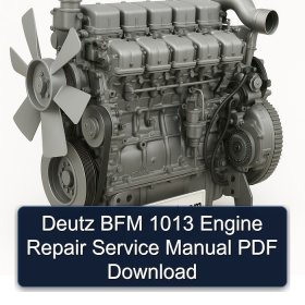 Deutz BFM 1013 Engine Repair Service Manual PDF Download