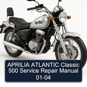 APRILIA ATLANTIC Classic 500 Service Repair Manual 01-04