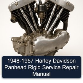 1948-1957 Harley Davidson Panhead Rigid Service Repair Manual