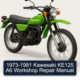 1973-1981 Kawasaki KE125 A6 Workshop Repair Manual