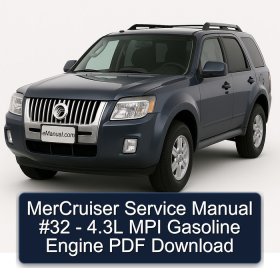 MerCruiser Service Manual #32 - 4.3L MPI Gasoline Engine PDF Download