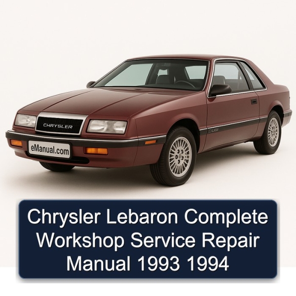 Chrysler Lebaron Complete Workshop Service Repair Manual 1993 1994