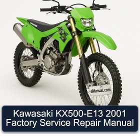 Kawasaki KX500-E13 2001 Factory Service Repair Manual