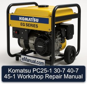 Komatsu PC25-1 30-7 40-7 45-1 Workshop Repair Manual