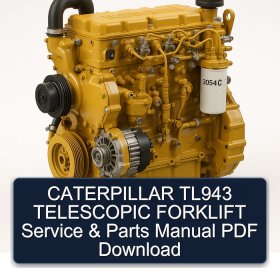 CATERPILLAR TL943 TELESCOPIC FORKLIFT Service & Parts Manual PDF Download
