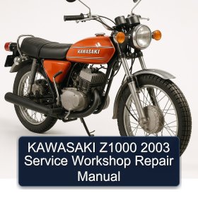 KAWASAKI Z1000 2003 Service Workshop Repair Manual