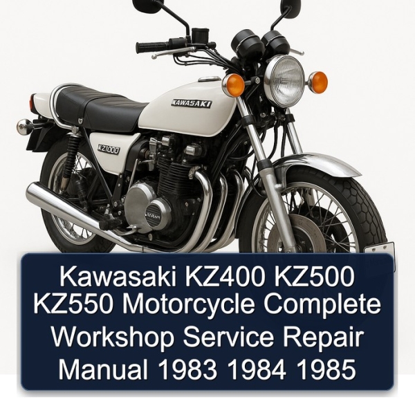 Kawasaki KZ400 KZ500 KZ550 Motorcycle Complete Workshop Service Repair Manual 1983 1984 1985