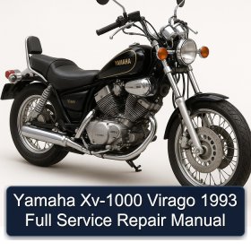 Yamaha Xv-1000 Virago 1993 Full Manual de servicio y reparación