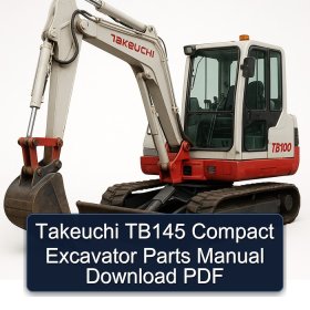Takeuchi TB145 Compact Excavator Parts Manual Download PDF