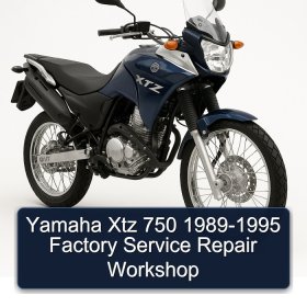Yamaha Xtz 750 1989-1995 Factory Service Repair Workshop