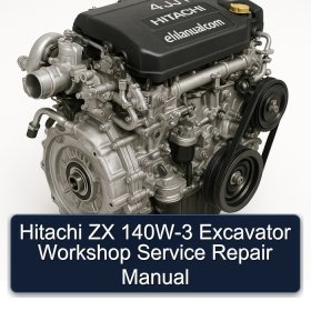 Hitachi ZX 140W-3 Excavator Workshop Service Repair Manual