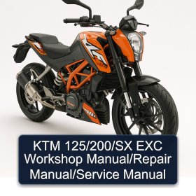 KTM 125/200/SX EXC Workshop Manual/Repair Manual/Service Manual