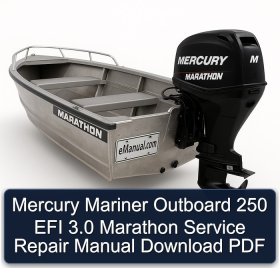 Mercury Mariner Outboard 250 EFI 3.0 Marathon Service Repair Manual Download PDF