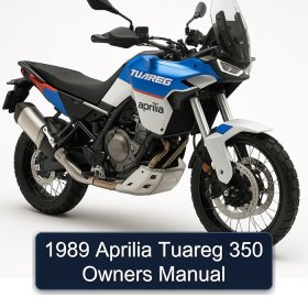 1989 Aprilia Tuareg 350 Owners Manual