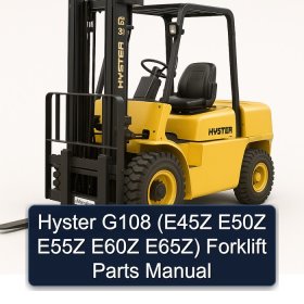 Hyster G108 (E45Z E50Z E55Z E60Z E65Z) Forklift Parts Manual