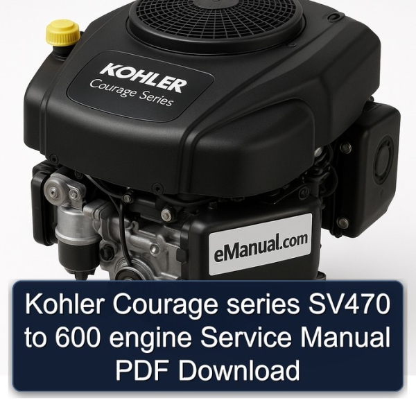 Kohler Courage series SV470 to 600 engine Service Manual PDF Download
