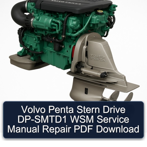 Volvo Penta Stern Drive DP-SMTD1 WSM Service Manual Repair PDF Download