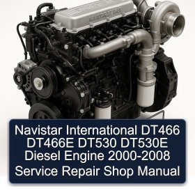 Navistar International DT466 DT466E DT530 DT530E Diesel Engine 2000-2008 Service Repair Shop Manual