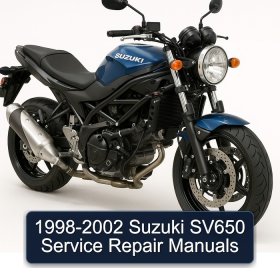 1998-2002 Suzuki SV650 Service Repair Manuals